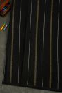 Mysore Crepe Black Saree With Zari Lines Body