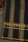 Mysore Crepe Rust Orange Saree With Gap Border