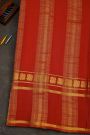 Mysore Crepe Baby Pink Saree With Gap Border