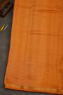 Mysore Crepe Rust Orange Saree With Small Mango Paisley Buttis Body