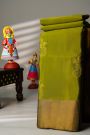 Coimbatore Silk Mehendi Green Saree With Floral Buttis Body
