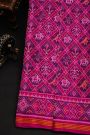 Patola Silk Dual Colour Saree With Animals And Florals Body