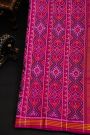 Patola Silk Dual Colour Saree With Animals And Florals Body