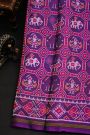 Patola Silk Purple Saree With All Over Animals