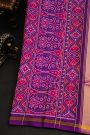 Patola Silk Purple Saree With All Over Animals