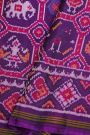 Patola Silk Purple Saree With All Over Animals
