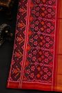 Patola Silk Multi-Colour Saree With Florals And Deers In Checks