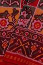Patola Silk Multi-Colour Saree With Florals And Deers In Checks