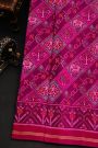 Patola Silk Dual Colour Saree With Florals And Animals Body