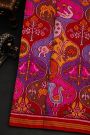 Patola Silk Multi-Colour Saree With Florals And Animal Theme Body