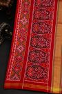 Patola Silk Multi-Colour Saree With Florals And Animal Theme Body