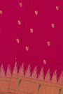 Paithani Silk Magenta Saree With Muniya Buttis Border