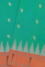 Paithani Silk Sea Blue Saree With Muniya Buttis Border