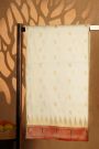 Paithani Silk Off White Saree With Muniya Buttis Border