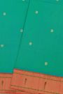 Paithani Silk Sky Blue Saree With Muniya Buttis Border