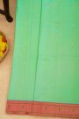 Paithani Silk Sea Green Saree With Muniya Buttis Border