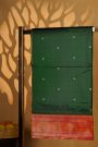 Paithani Silk Bottle Green Saree With Muniya Buttis Border