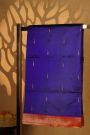 Paithani Silk Royal Blue Saree With Muniya Buttis Border