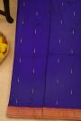 Paithani Silk Royal Blue Saree With Muniya Buttis Border