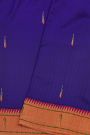 Paithani Silk Royal Blue Saree With Muniya Buttis Border