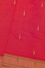 Paithani Silk Magenta Saree With Muniya Buttis Border