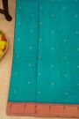 Paithani Silk Sea Blue Saree With Muniya Buttis Border