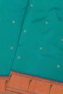 Paithani Silk Sea Blue Saree With Muniya Buttis Border