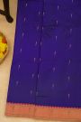 Paithani Silk Navy Blue Saree With Muniya Buttis Body