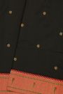 Paithani Silk Black Saree With Muniya Buttis Border