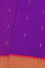 Paithani Silk Purple Saree With Muniya Buttis Body