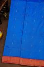 Paithani Silk Royal Blue Saree With Muniya Buttis Body