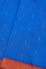 Paithani Silk Royal Blue Saree With Muniya Buttis Body