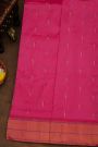 Paithani Silk Pink Saree With All Over Muniya Buttis Body And Double Muniyas Border