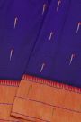 Paithani Silk Royal Blue Saree With Muniya Buttis Body