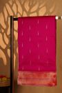Paithani Silk Magenta Saree With Muniya Buttis Body