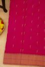 Paithani Silk Magenta Saree With Muniya Buttis Body