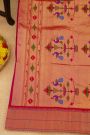 Paithani Silk Magenta Saree With Muniya Buttis Body