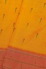 Paithani Silk Mustard Saree With All Over Muniya Buttis Body And Double Muniyas Border