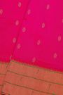Paithani Silk Pink Saree With Triple Muniya Border