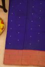 Paithani Silk Royal Blue Saree With Muniya Buttis Border