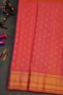 Gadwal Silk Dual Colour Saree With Florals And Buttis Body