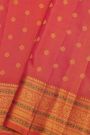 Gadwal Silk Dual Colour Saree With Florals And Buttis Body