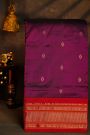 Narayanpet Silk Rani Pink Saree With Florals And Buttis Body