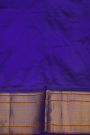 Narayanpet Silk Royal Blue Saree With Diamonds In Zari Border