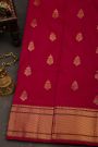 Narayanpet Silk Red Saree With Florals And Buttis Body