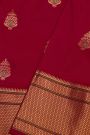 Narayanpet Silk Red Saree With Florals And Buttis Body