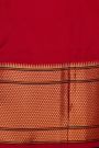 Narayanpet Silk Red Saree With Florals And Buttis Body