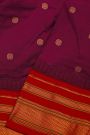 Narayanpet Silk Purple Saree With Buttis In Body