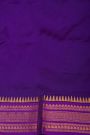 Narayanpet Silk Rani Pink Saree With Peacock Buttis In Checks Body