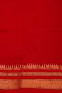 Narayanpet Silk Dark Wine Saree With Diamonds In Zari Border